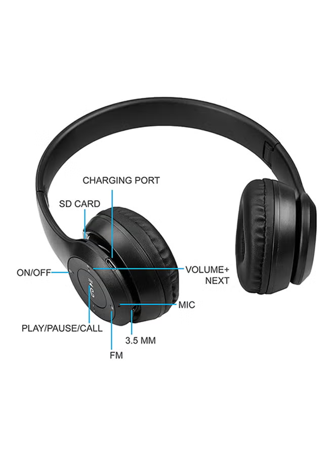 P47 Wireless Headset Black