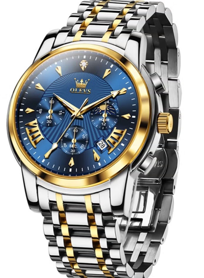 Watches For Men Stainless Steel Quartz Water